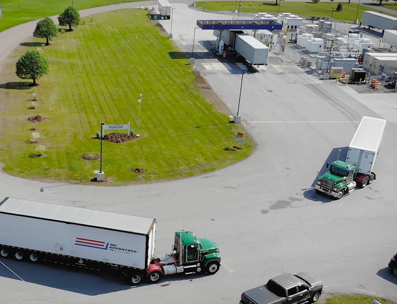 Aerial Shot - NGA Trucks