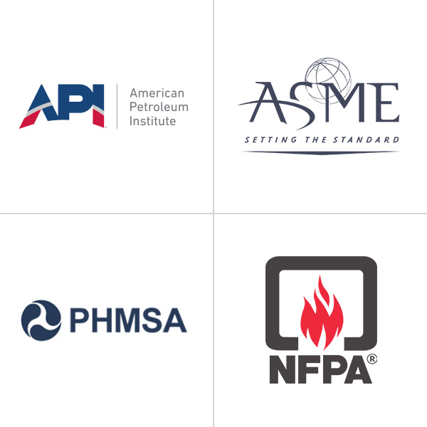 API, ASME, NFPA, PHMSA Compliance